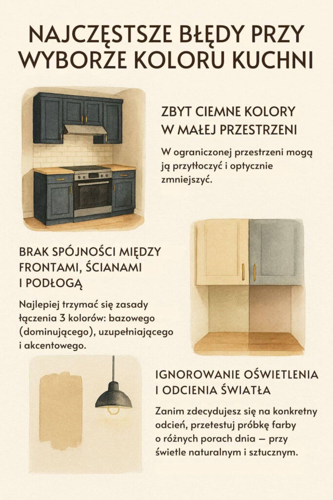 Kolor do kuchni - błędy przy doborze 