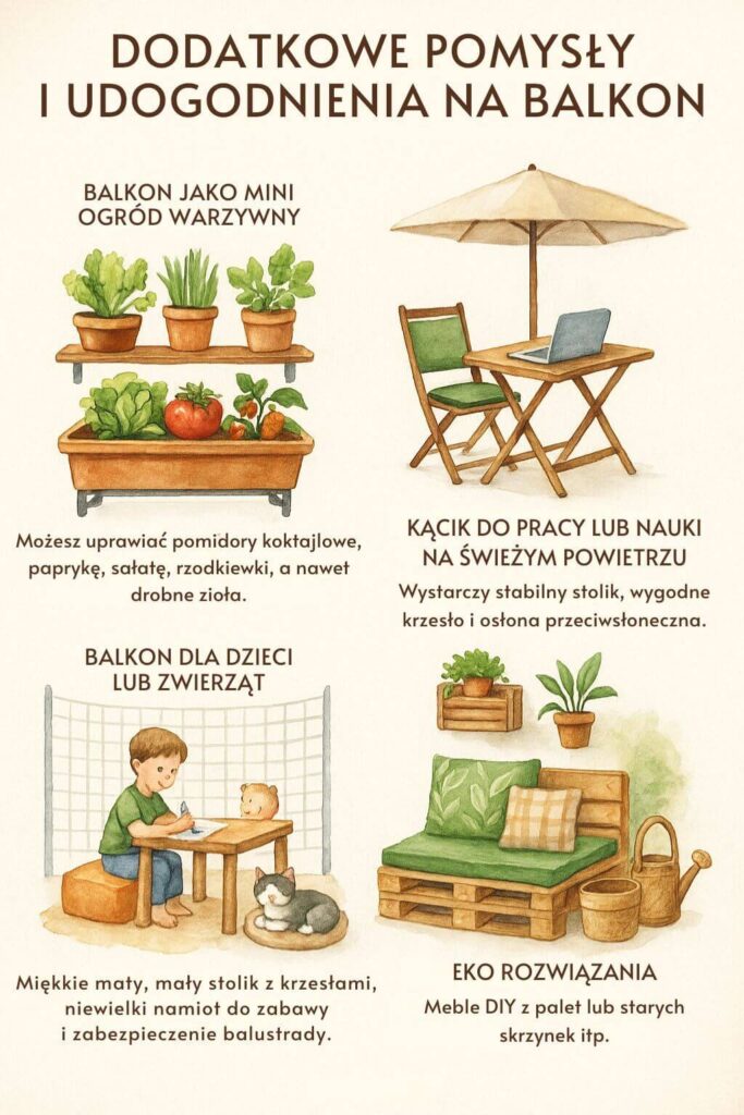 Co może znaleźć się na balkonie w bloku?