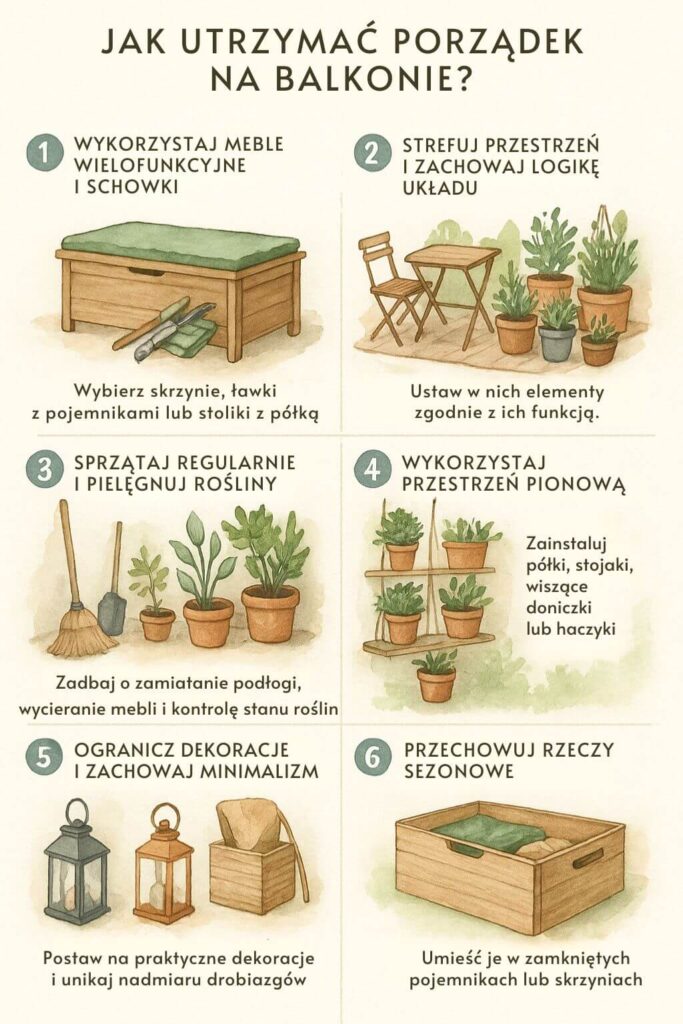 Jak zadbać o porządek na balkonie? Porady 