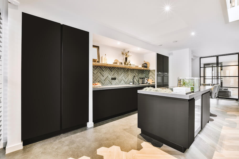 Kolor do kuchni - czerń i grafit 