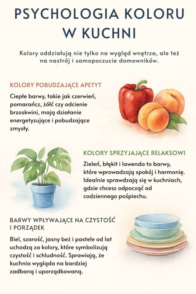 Psychologia kolorów w kuchni - przykłady 