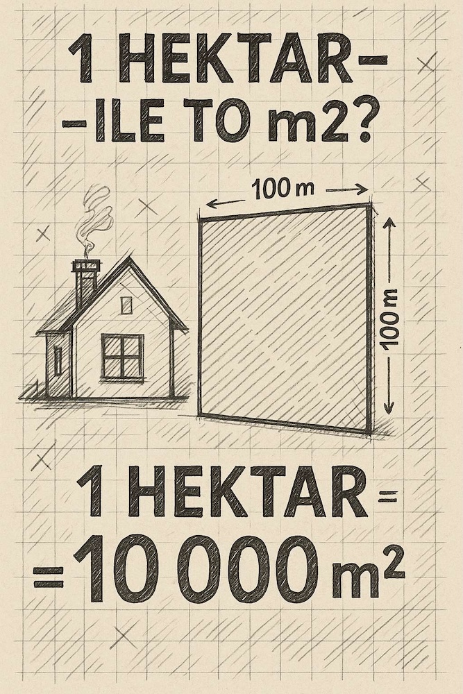 1 hektar ile to m2 działki 
