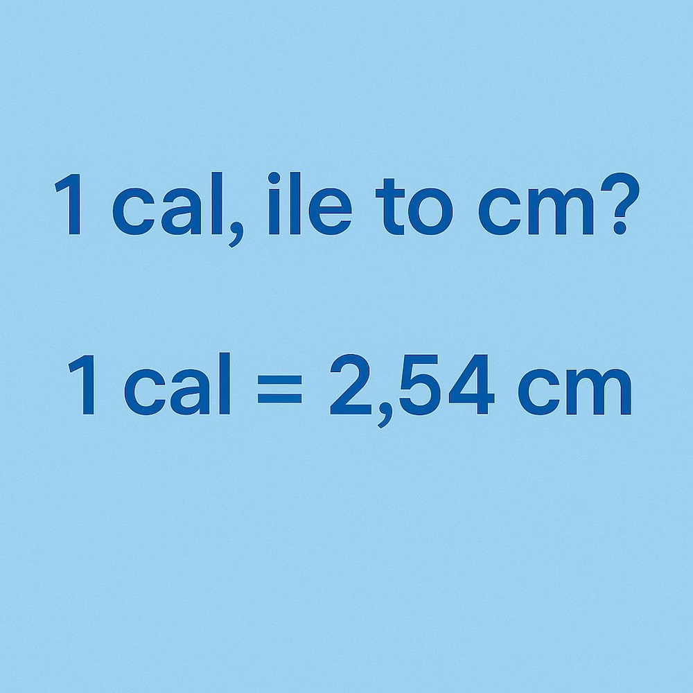 cale na cm - przeliczenie 