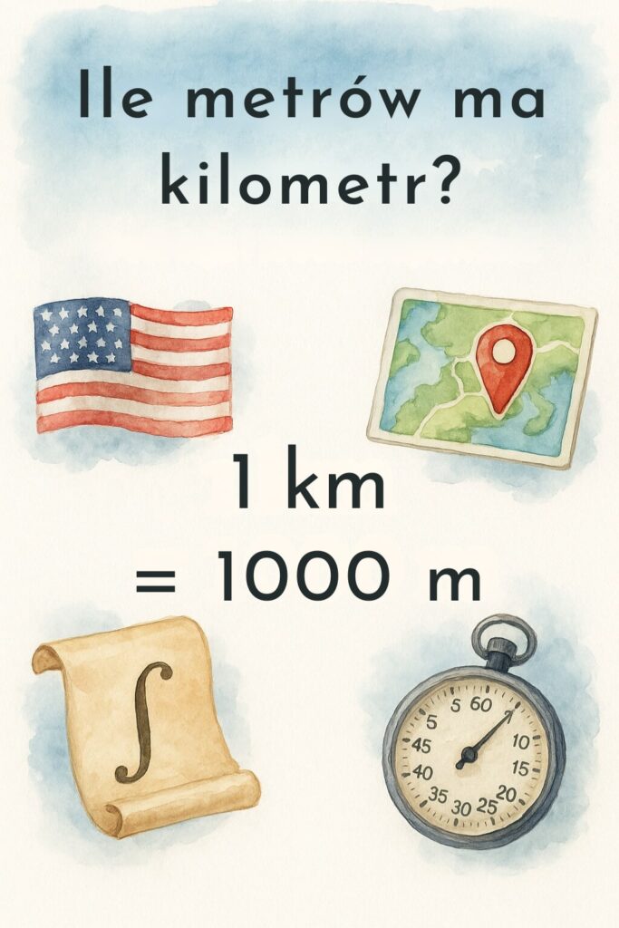 ile metrów ma kilometr – infografika z odpowiedzią