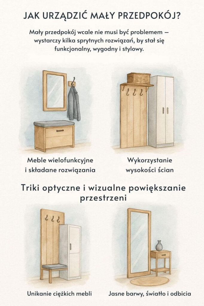 Porady, jak urządzić mały przedpokój 