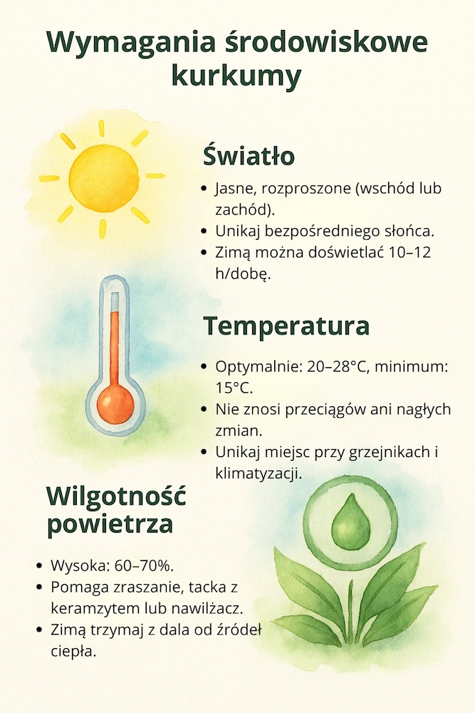 kwiat kurkuma - wymagania uprawy 