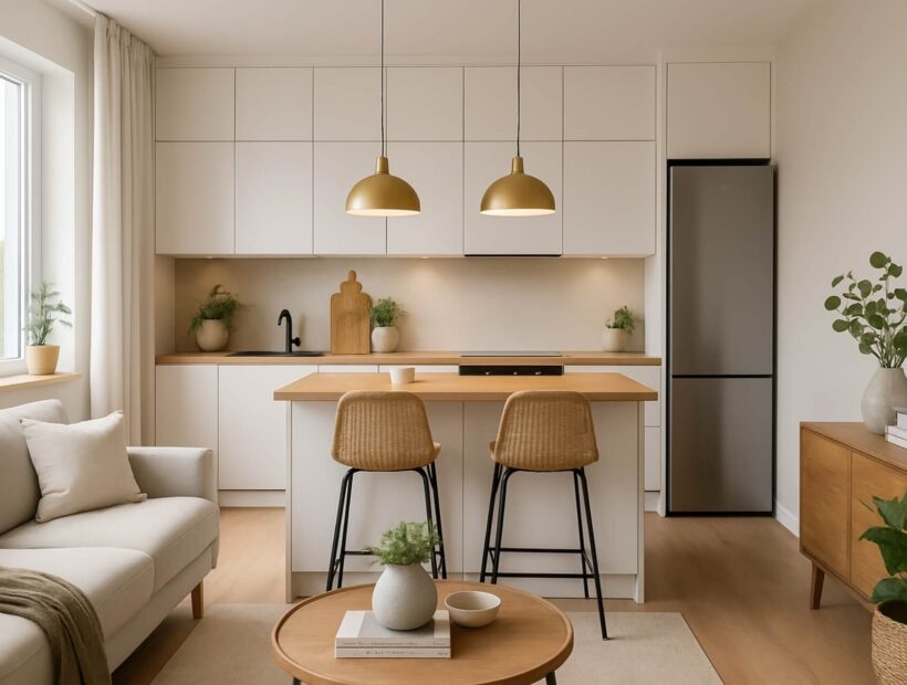 Mała kuchnia z salonem 20 m2 – porady i galeria inspiracji