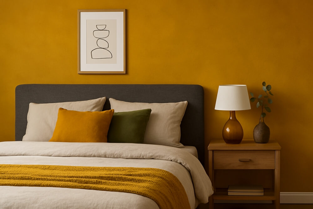 modne kolory ścian galeria zdjęć żółtych kolorów 