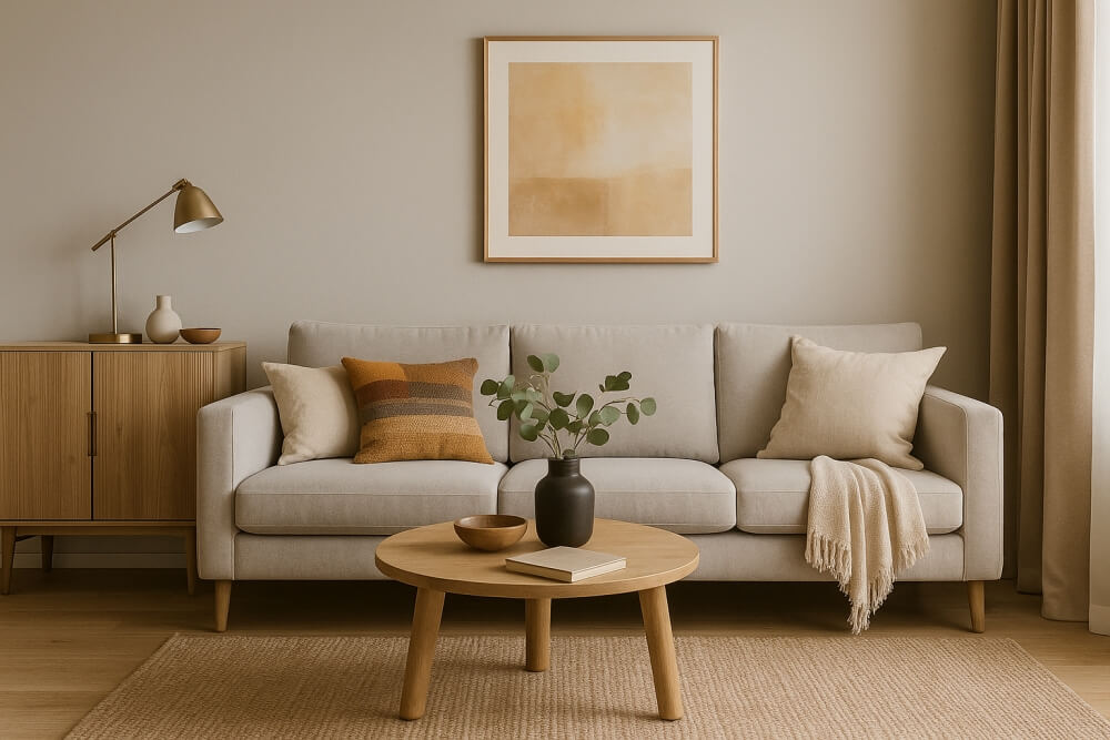 modne kolory ścian galeria zdjęć w salonie 