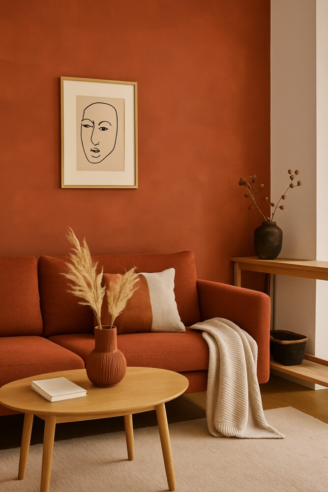 modne kolory ścian galeria zdjęć w rudościach 