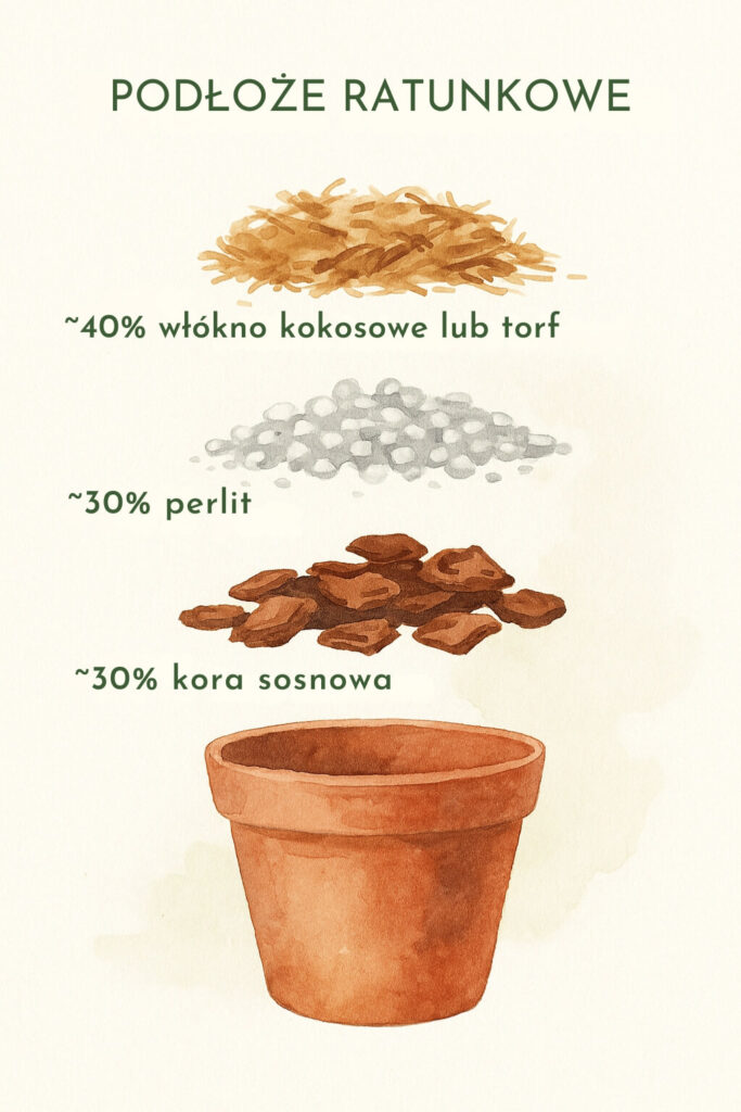 mieszanka ratunkowa dla przelanej monstery