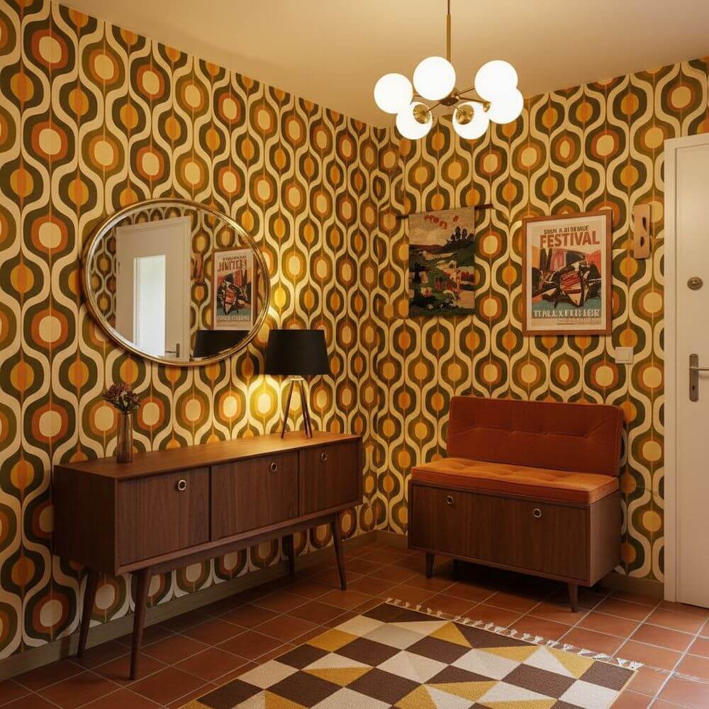 Pomysły na przedpokój w stylu retro