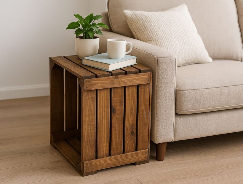 Stolik ze skrzynki – instrukcja DIY