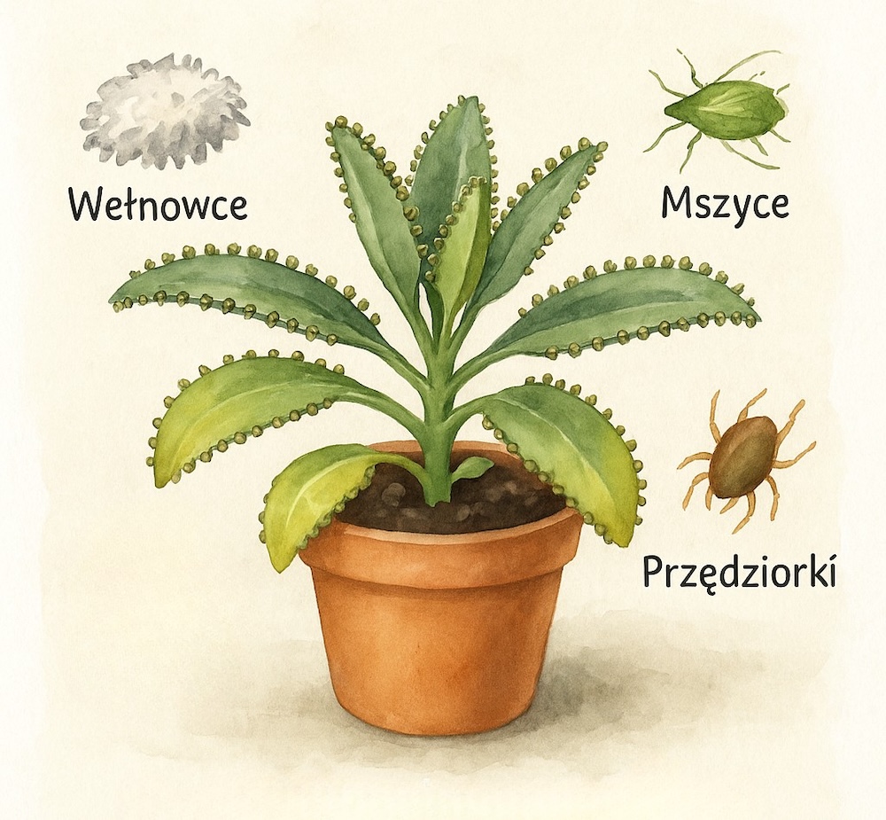 pasożyty żerujące na żyworódce 