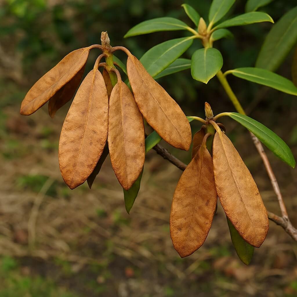 Choroby rododendronów - uszkodzenia mrozowe