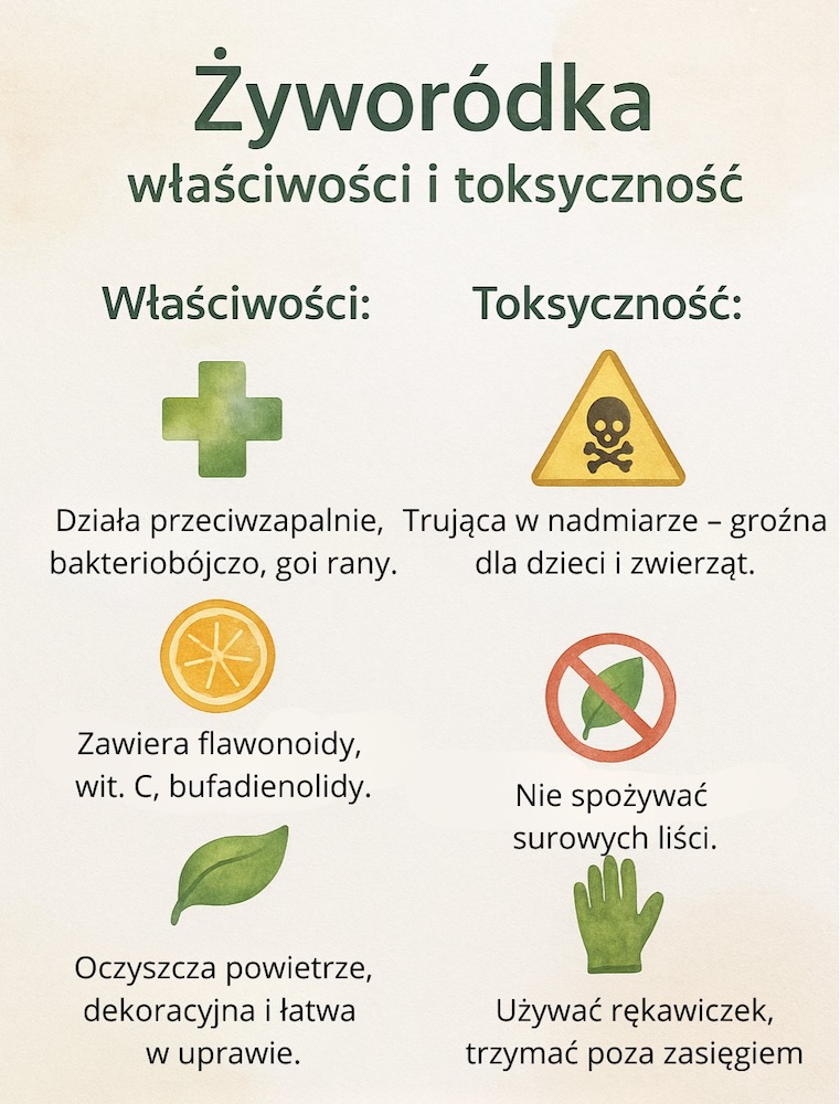 szkodliwość i właściwości żyworódki 