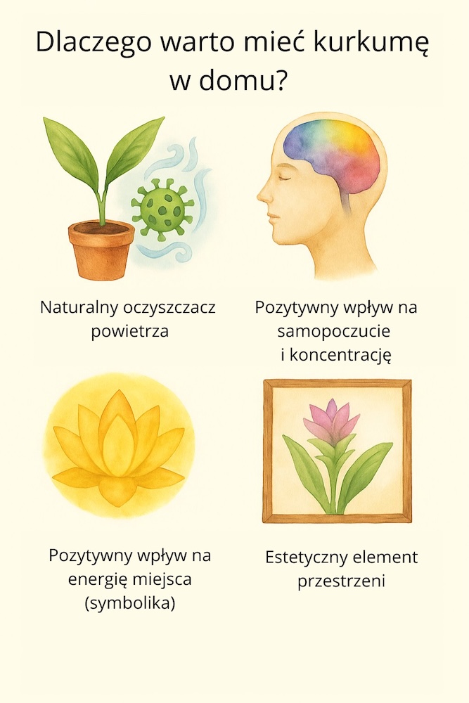 pozytywne cechy kurkumy doniczkowej 