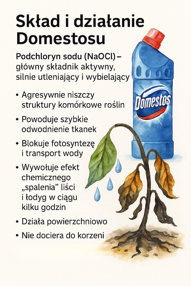 domestos na chwasty - działanie 