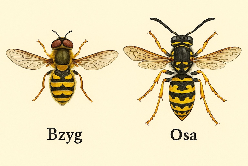 owad podobny do osy - Mimikra Batesa