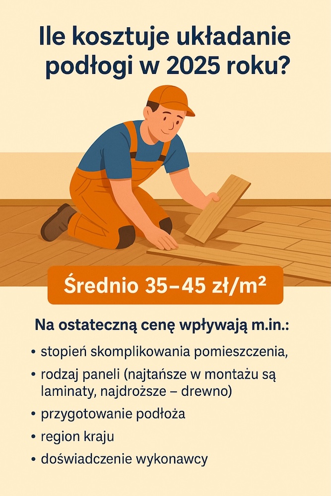 układanie paneli - cena ostateczna 