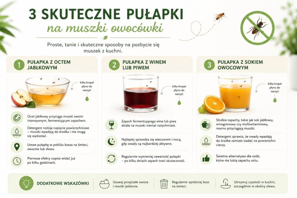 Co na muszki owocówki? Domowe pułapki