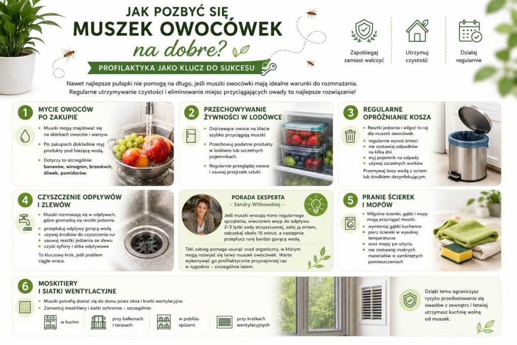 Co na muszki owocówki? Sposoby ograniczenia populacji