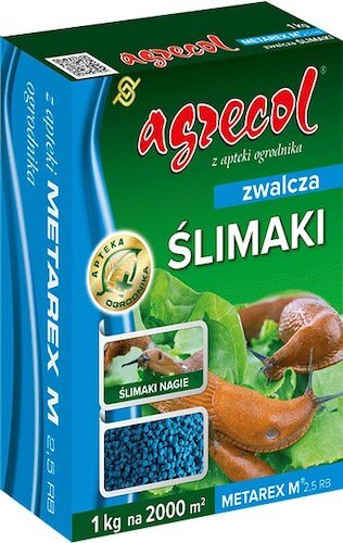Najskuteczniejszy środek na ślimaki - Metarex M 2,5 RB Metarex M 2,5 RB Agrecol - produkt na ślimaki