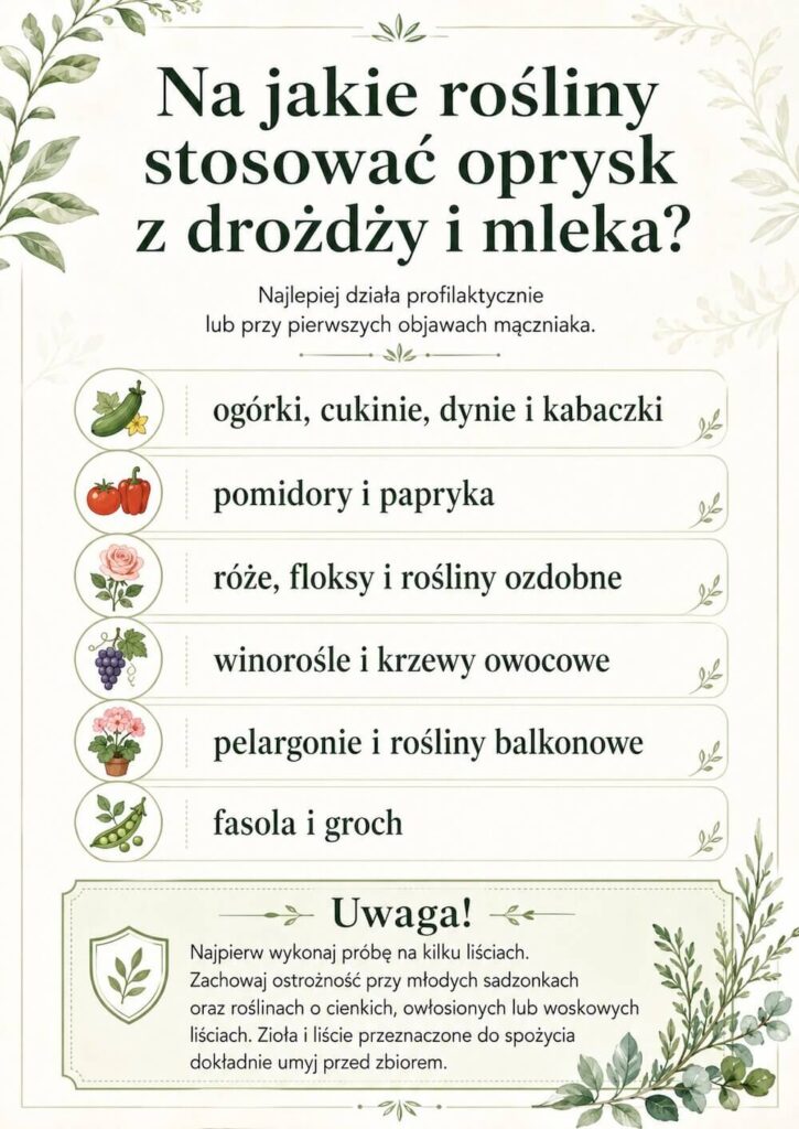 Na jakie rośliny stosować oprysk z drożdży i mleka? Jak zrobić oprysk z drożdży i mleka i na jakie rośliny stosować?