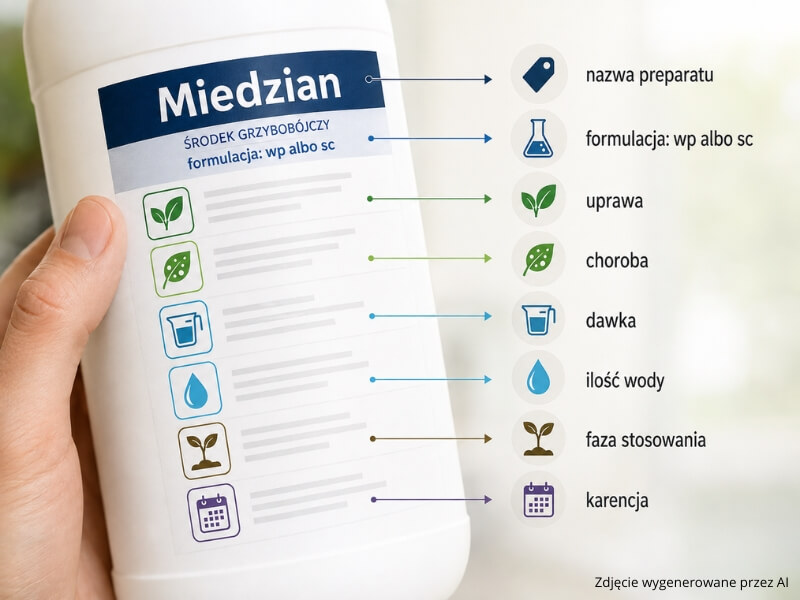jak prawidłowo odczytać dawkowanie miedzianu z etykiety ile miedzianu na 10 litrów wody – informacje potrzebne do odczytania dawki z etykiety