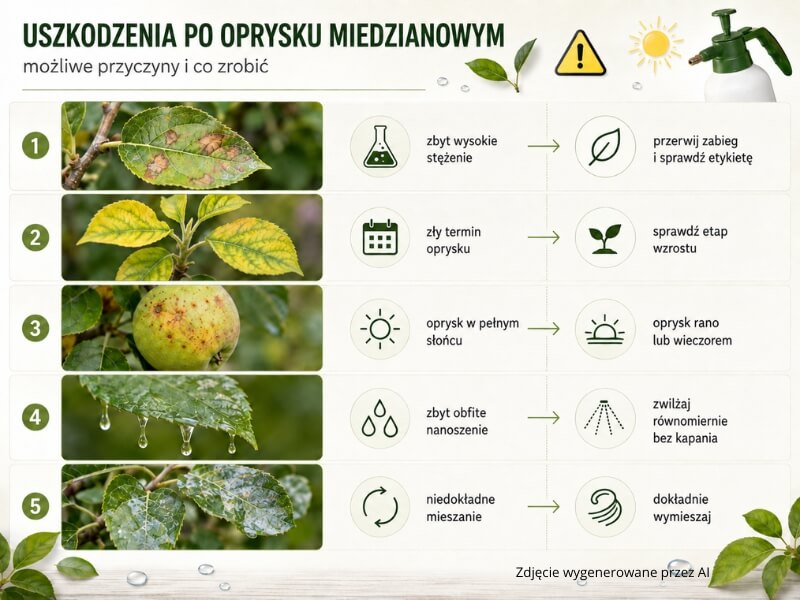 ile miedzianu na 10 litrów wody – jak uniknąć uszkodzenia roślin po oprysku objawy uszkodzeń roślin po oprysku miedzianem i najczęstsze przyczyny problemu